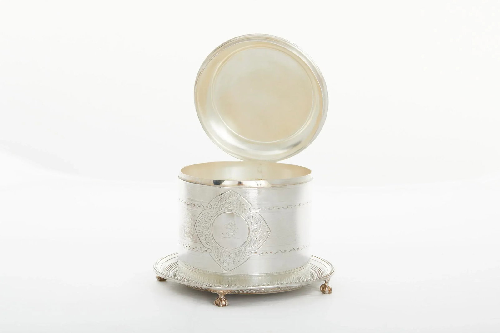 19th Century English Sheffield Silverplate Tea Caddy - 4