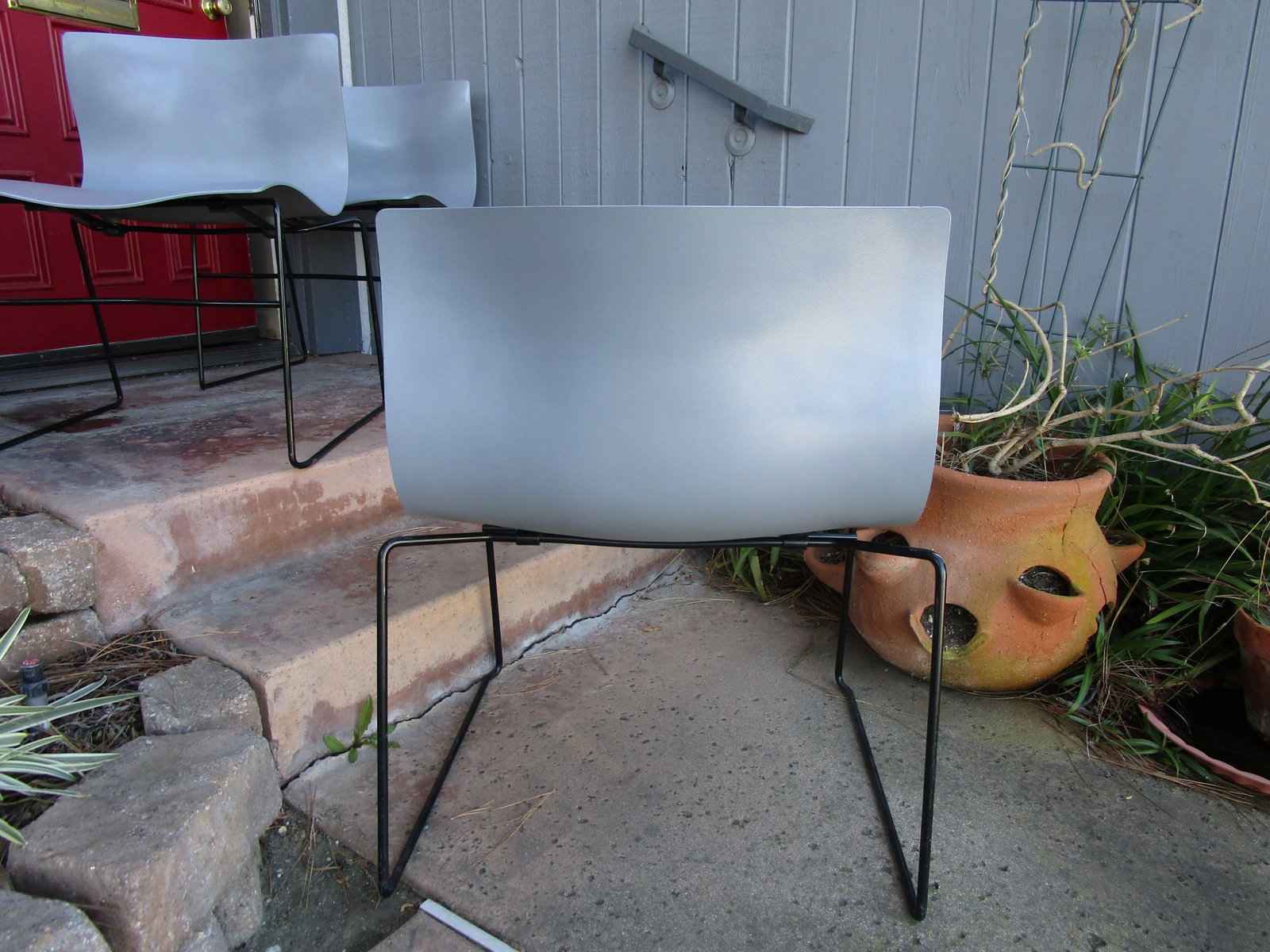 Massimo Vignelli Vintage Handkerchief Chairs for Knoll in Gray - Set of 3 - 5