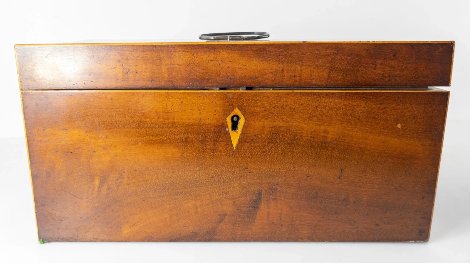 19th Century English Mahogany Rectangular Tea Caddy Box - 4