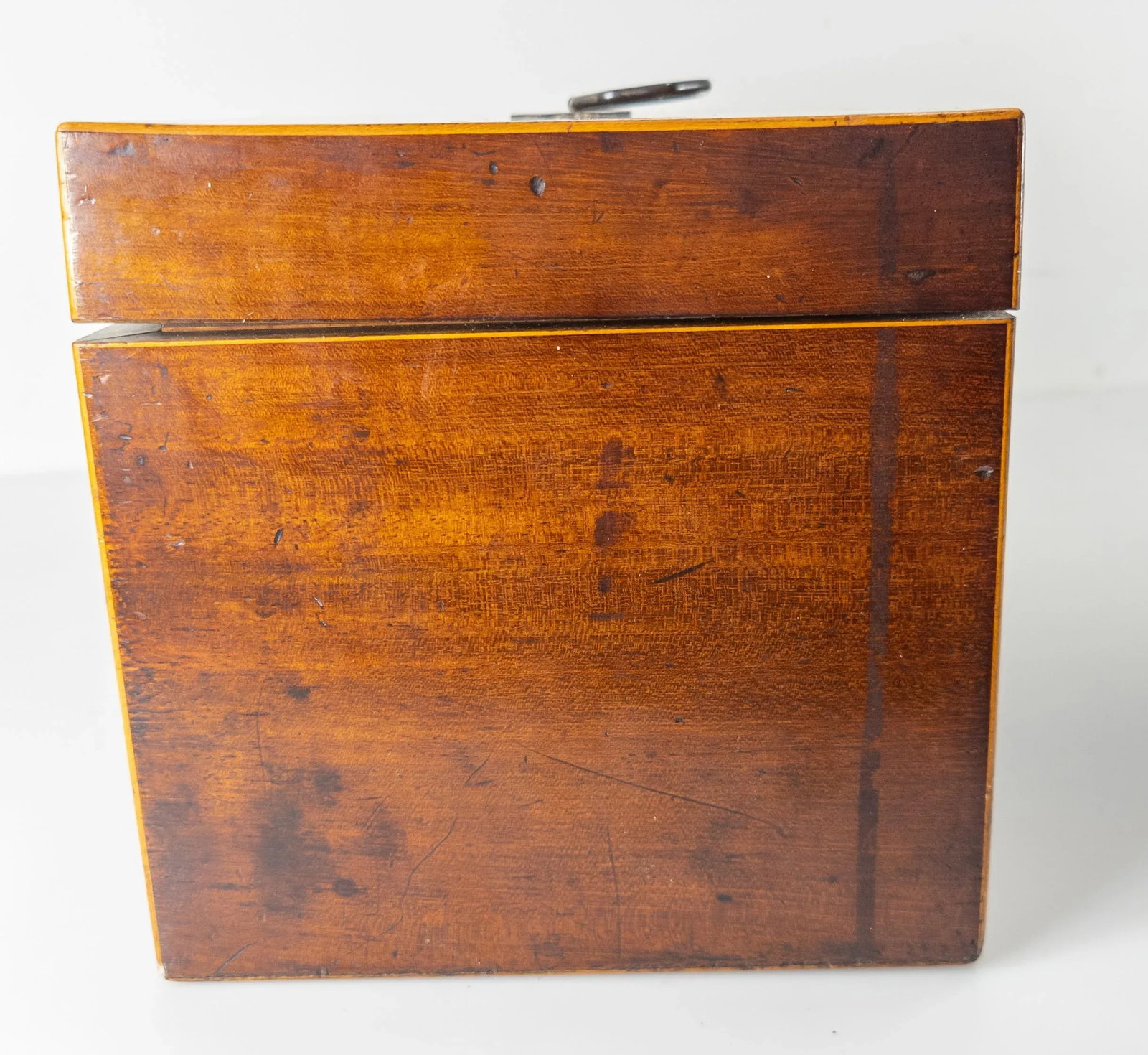 19th Century English Mahogany Rectangular Tea Caddy Box - 5