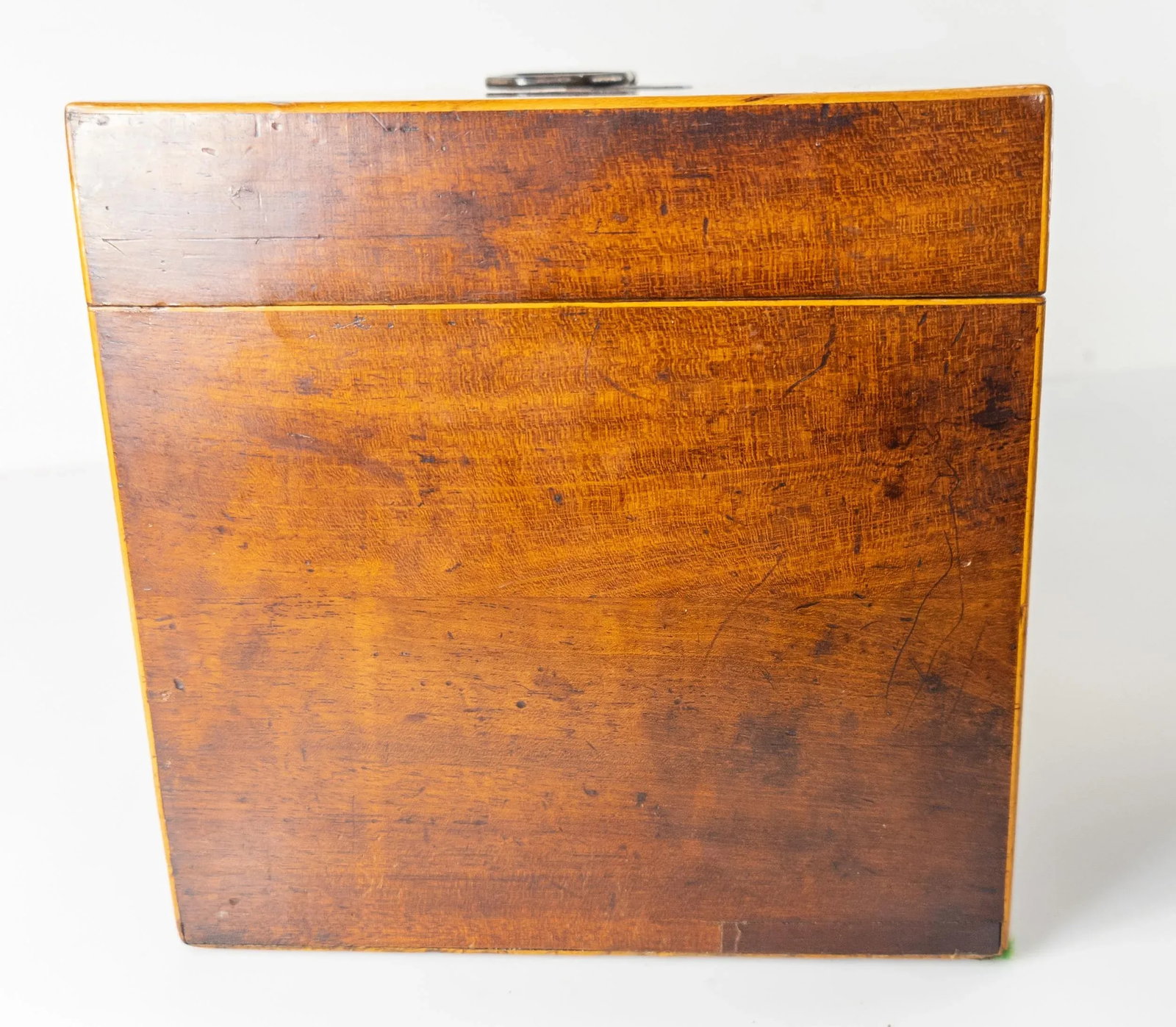 19th Century English Mahogany Rectangular Tea Caddy Box - 7