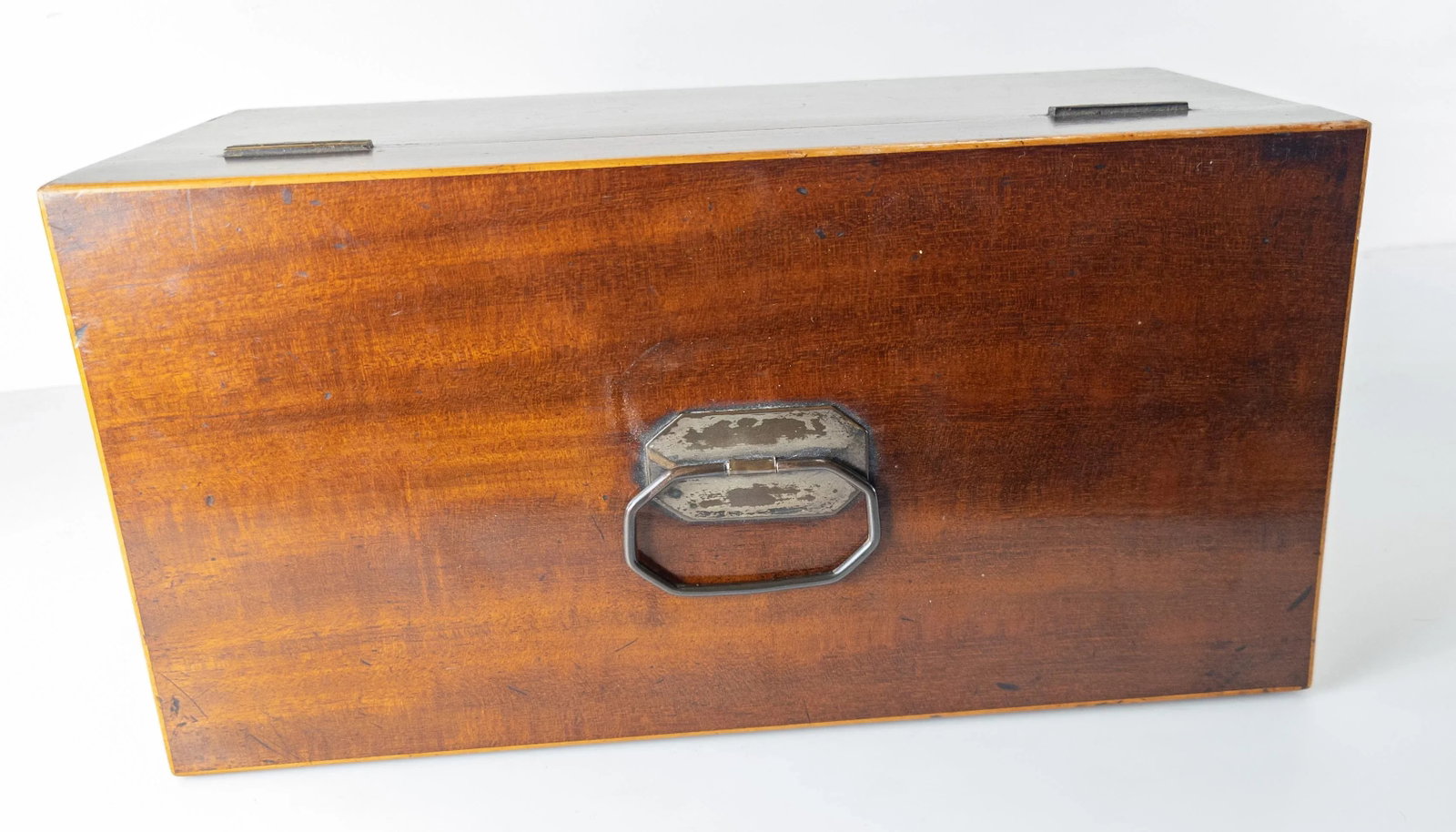 19th Century English Mahogany Rectangular Tea Caddy Box - 8
