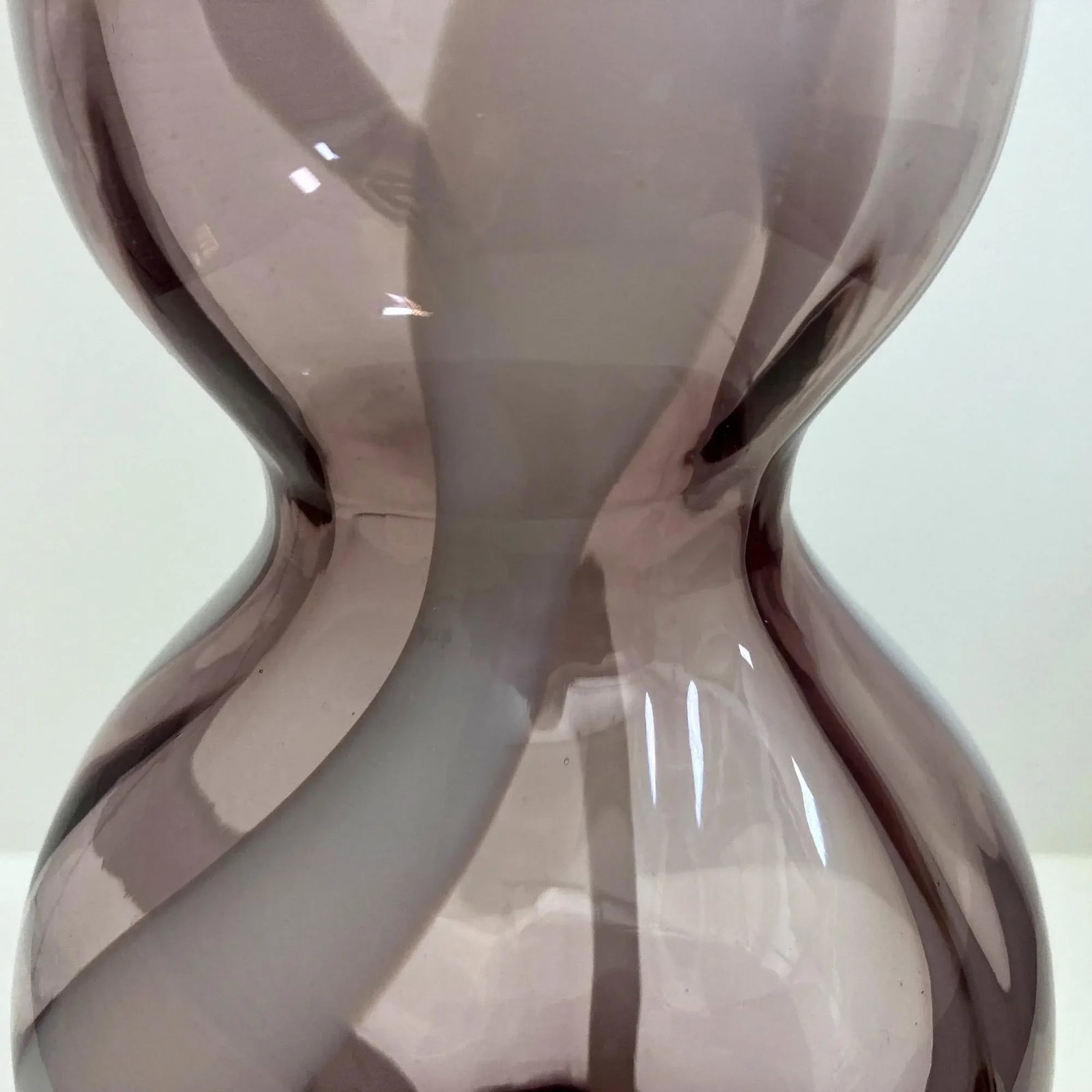 Vintage All Rose Murano, Amethyst and White Decanter - 4