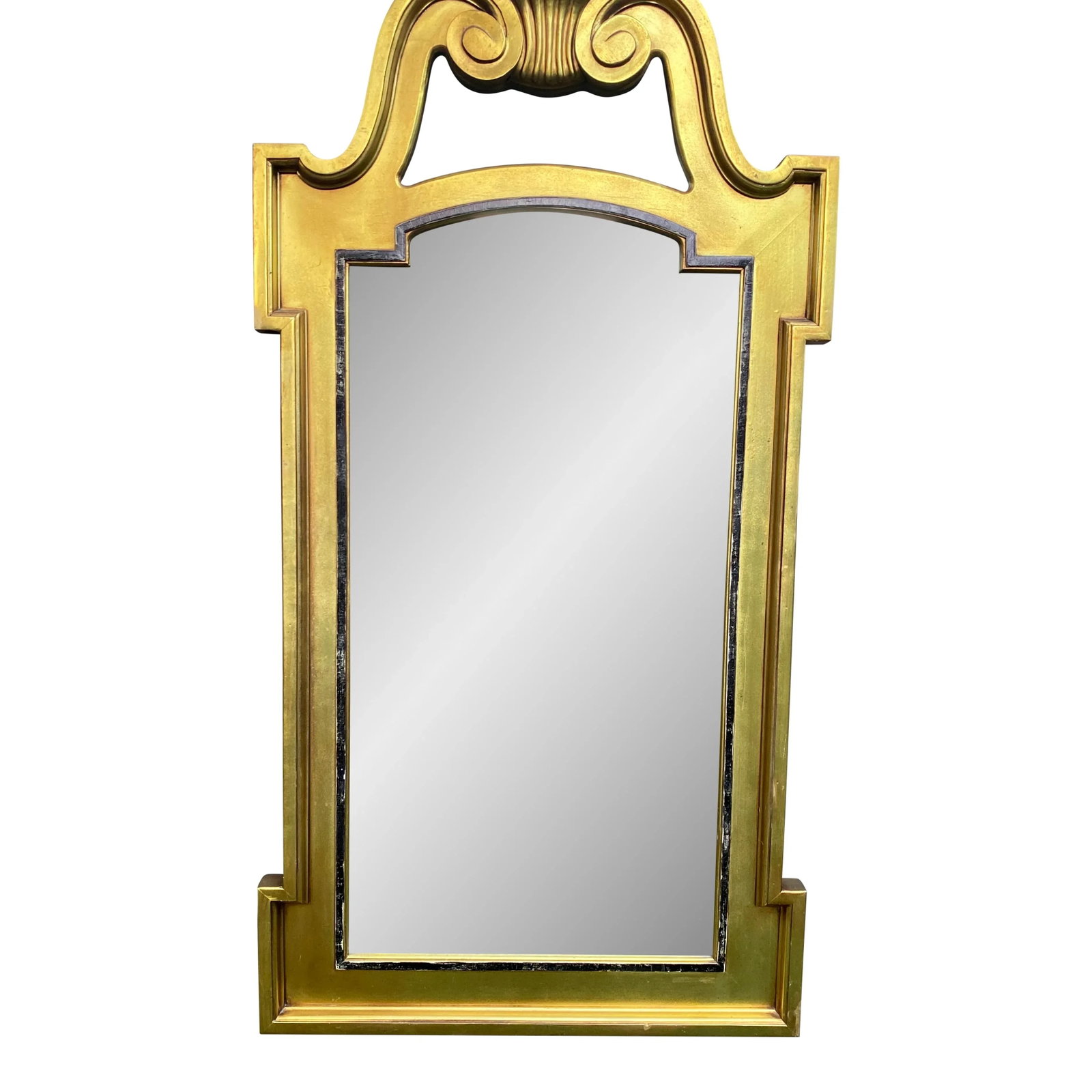 Large Vintage Wooden Gold Gilt Arched Mirror, Drexal - 3