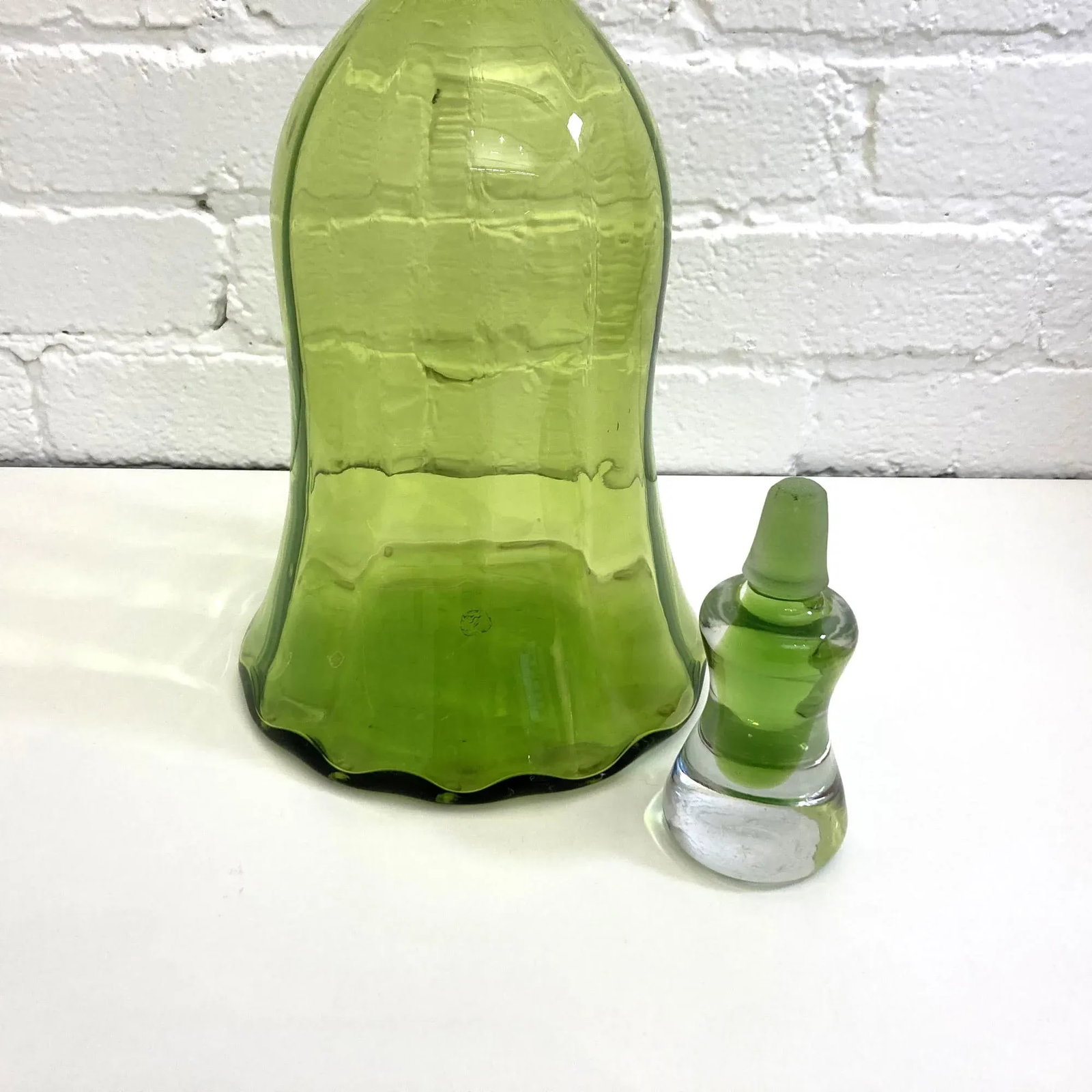 Vintage Jp Myers Hand Blown Art Glass, Blenko Decanter - 4