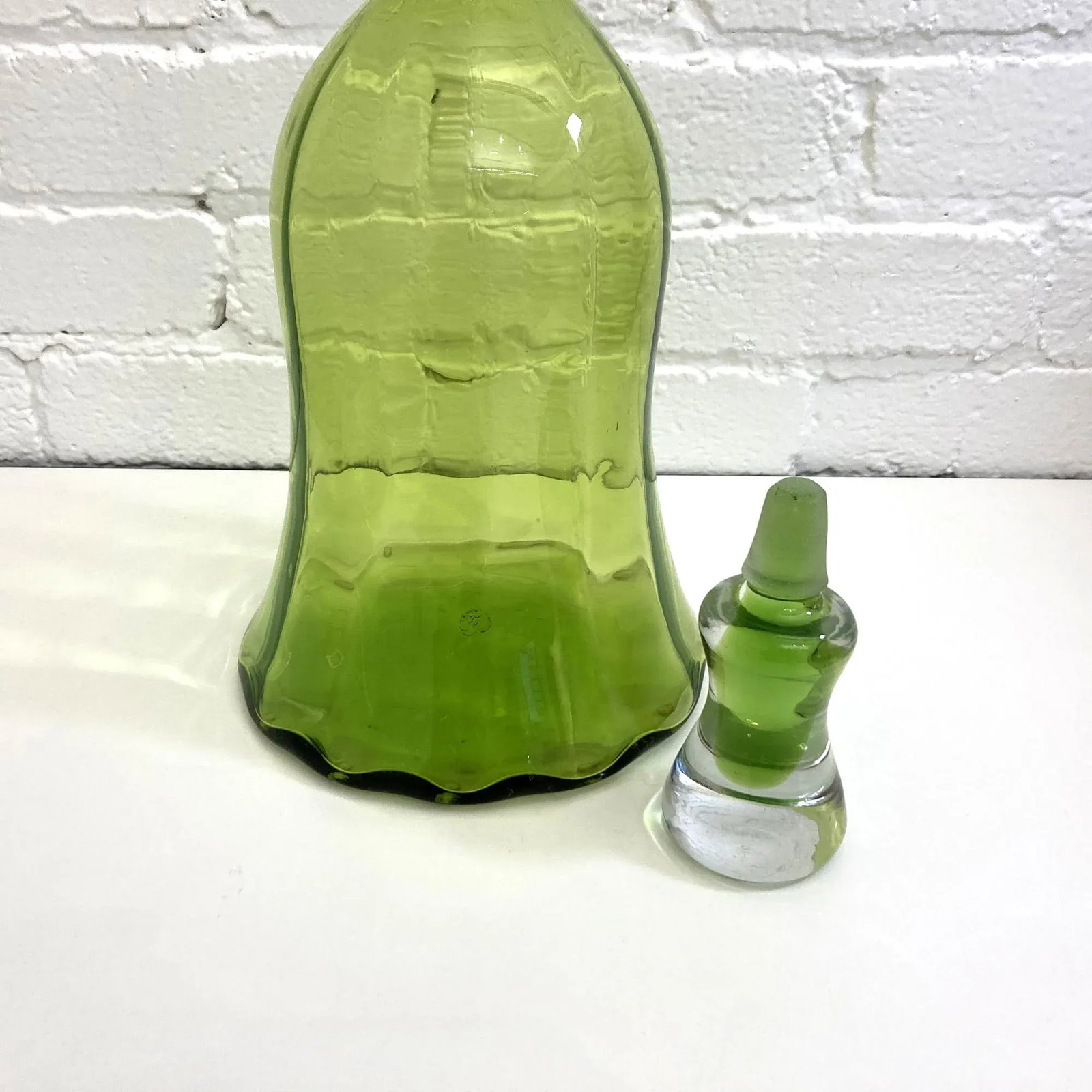 Vintage Jp Myers Hand Blown Art Glass, Blenko Decanter - 5