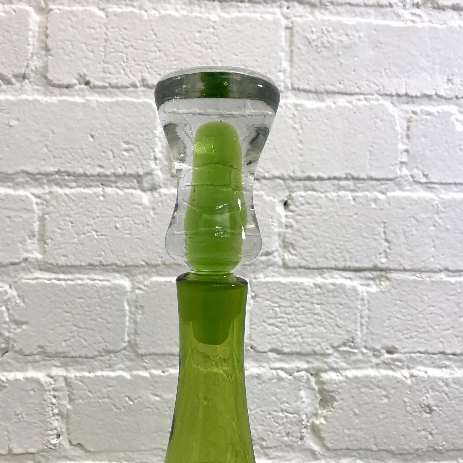 Vintage Jp Myers Hand Blown Art Glass, Blenko Decanter - 6