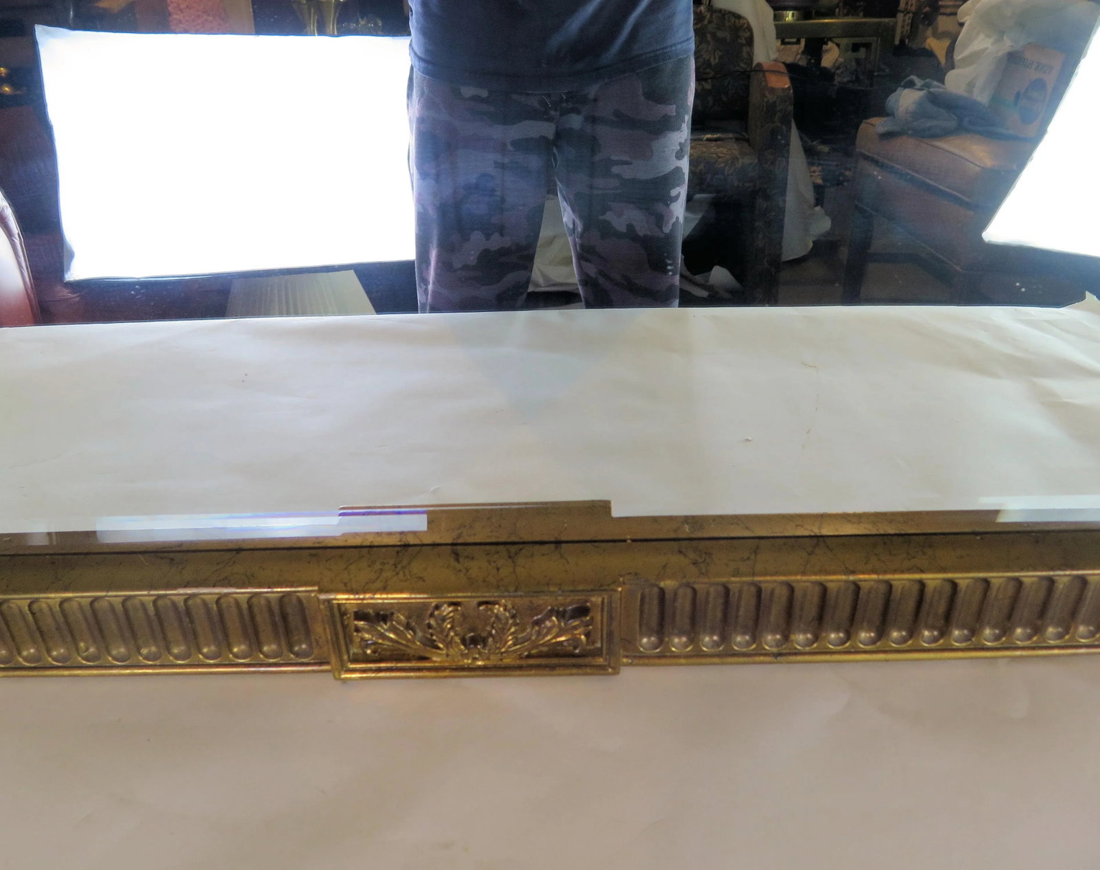 Carolina Mirror Co. Neoclassic French Style Gilt Wood Mirror - 5