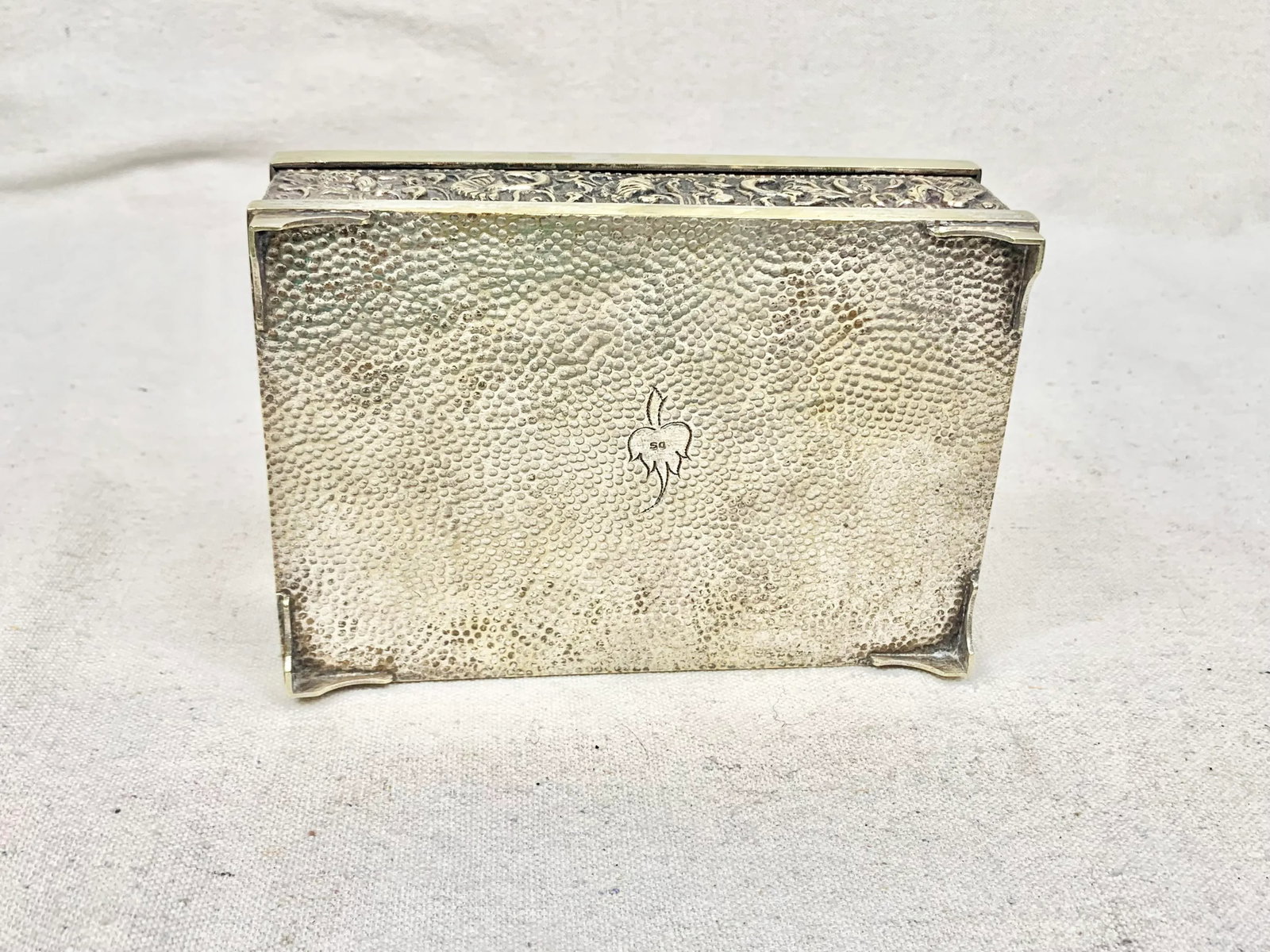 Vintage Repousse Metal and Wood Box - 11