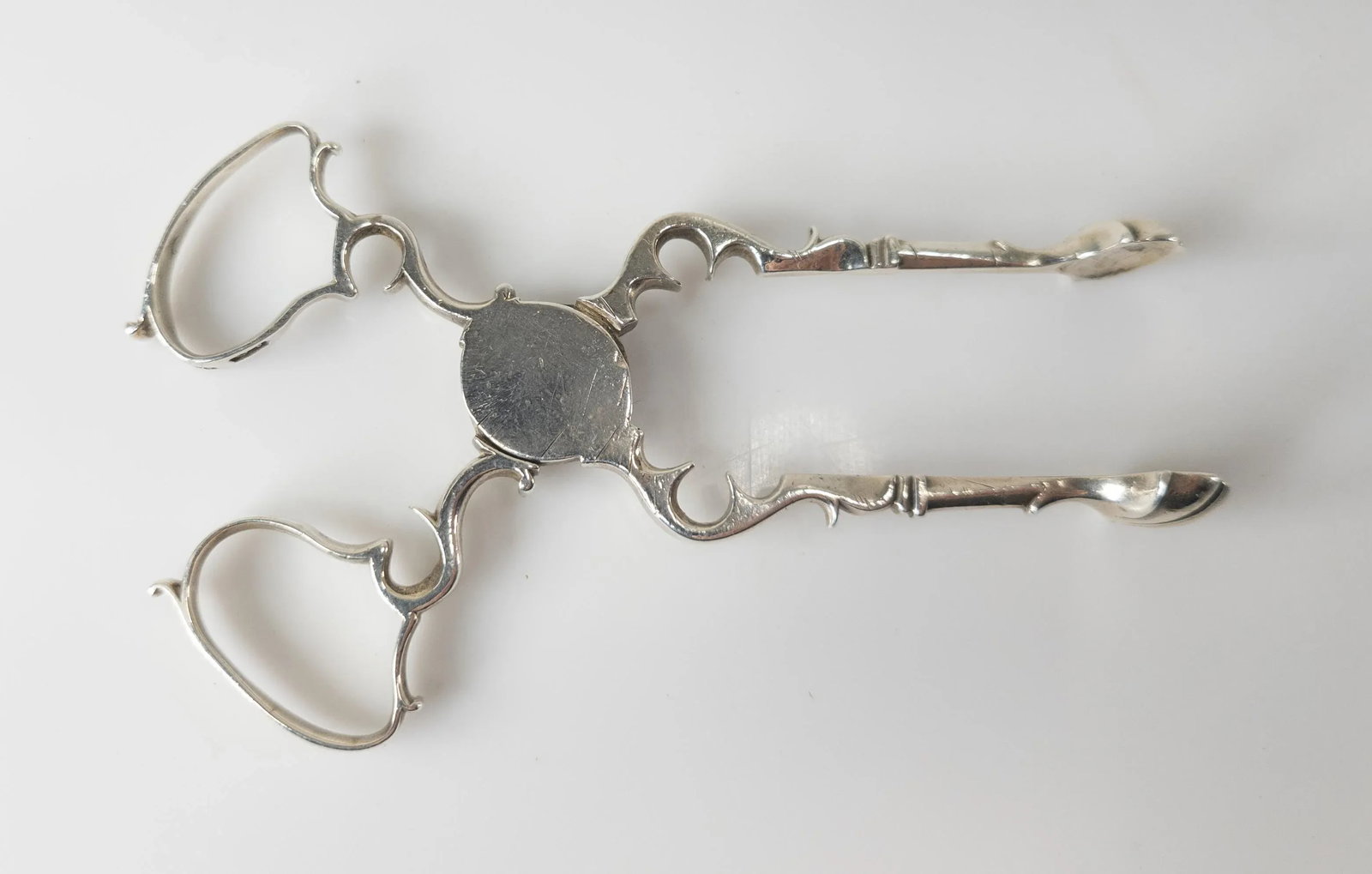 English Georgian Sterling Silver Sugar Nips or Tongs - 10