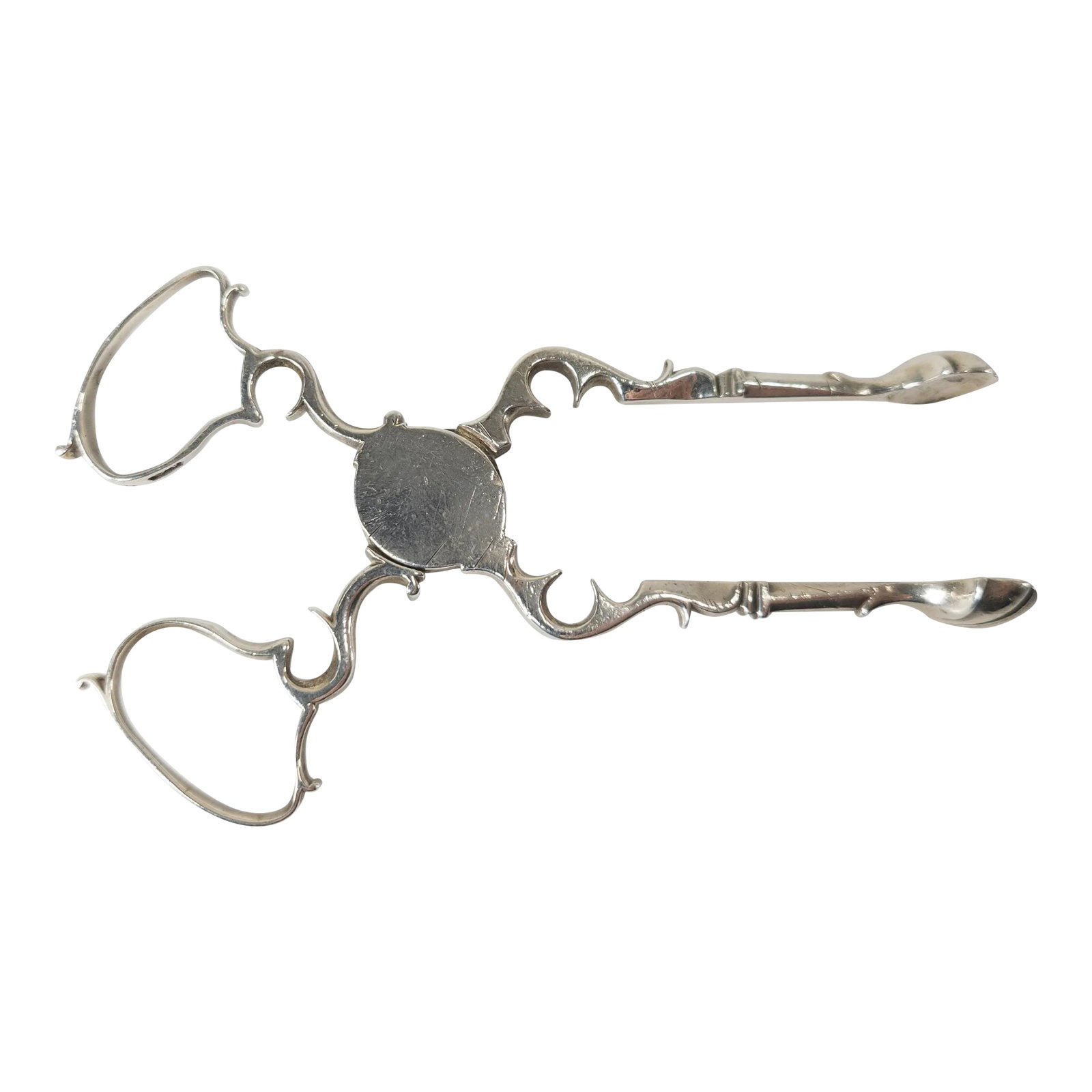 English Georgian Sterling Silver Sugar Nips or Tongs (1 of 10)