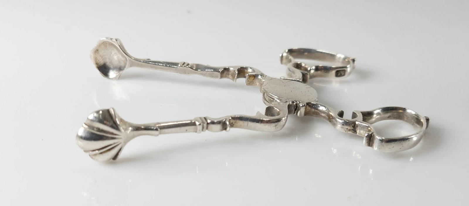 English Georgian Sterling Silver Sugar Nips or Tongs - 4