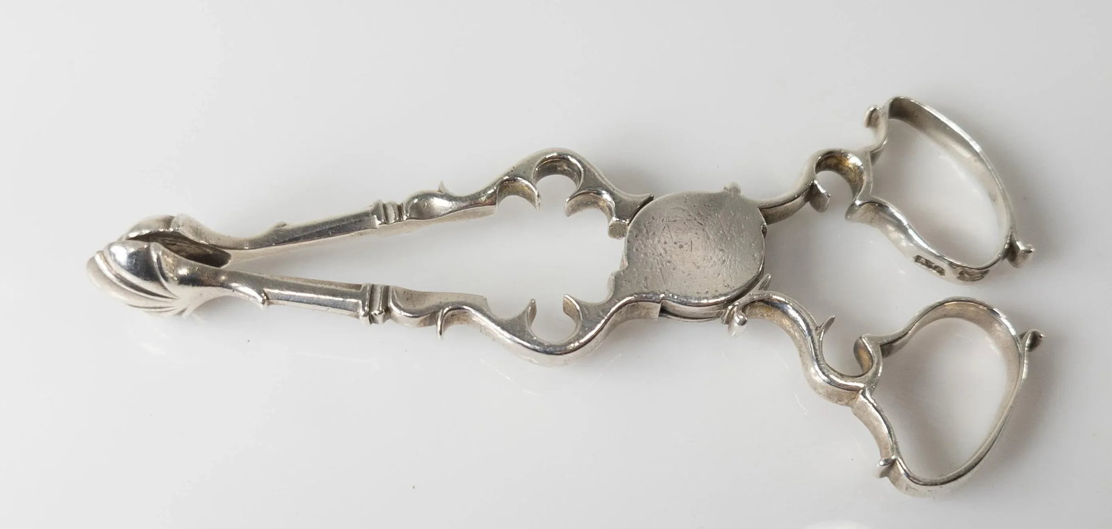 English Georgian Sterling Silver Sugar Nips or Tongs - 6