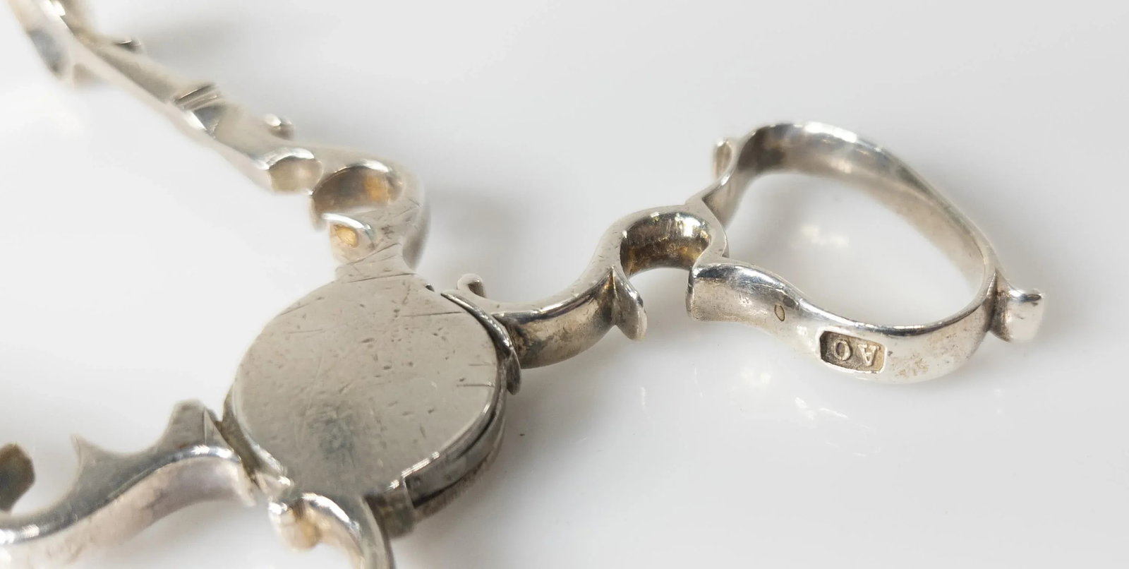 English Georgian Sterling Silver Sugar Nips or Tongs - 7