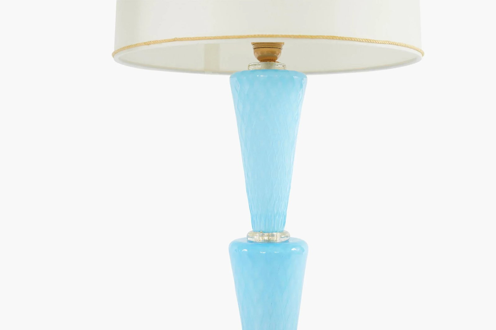 Venetian Glass with Gold Flecks Table Lamps - a Pair - 3