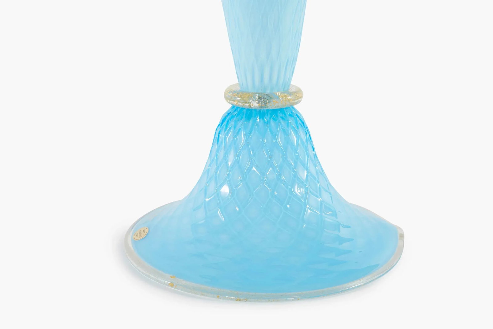 Venetian Glass with Gold Flecks Table Lamps - a Pair - 6