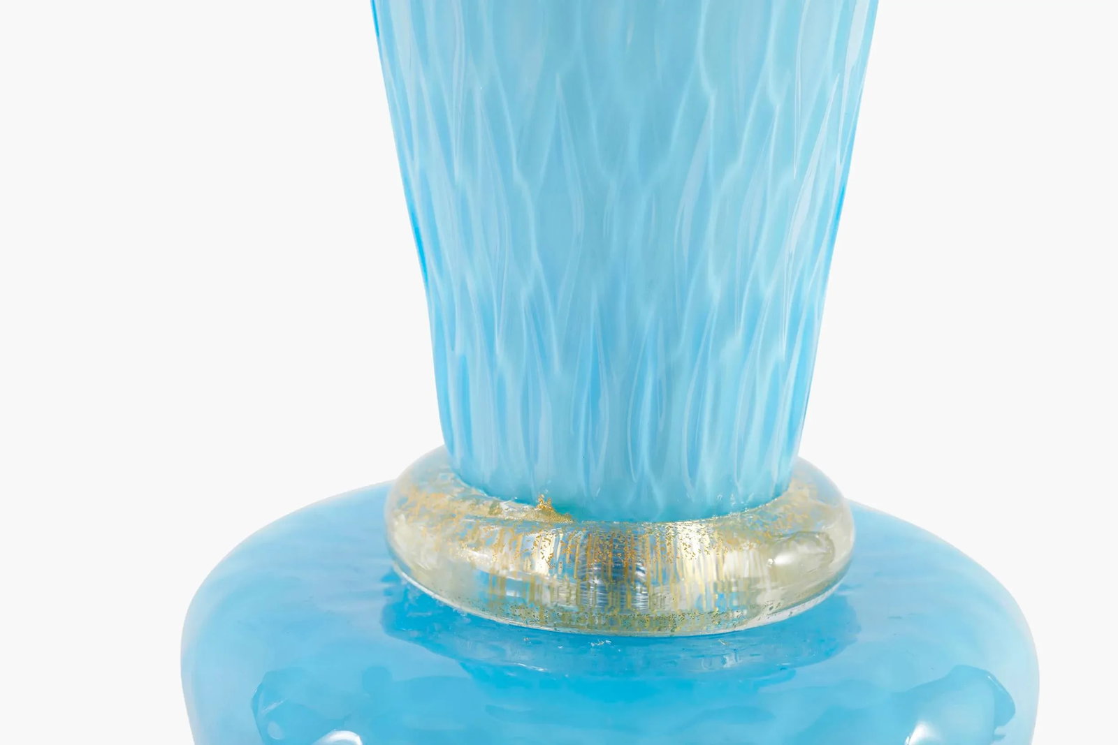 Venetian Glass with Gold Flecks Table Lamps - a Pair - 9