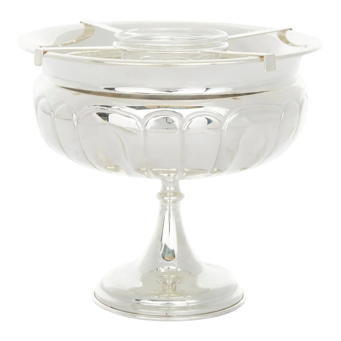 Vintage Silverplate Tableware Footed Caviar Service (1 of 12)