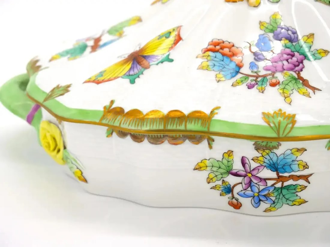 Herend Porcelain Tableware Covered Bowl / Tureen - 11