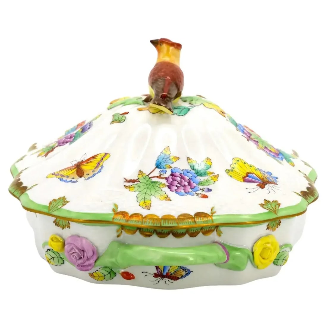 Herend Porcelain Tableware Covered Bowl / Tureen - 4