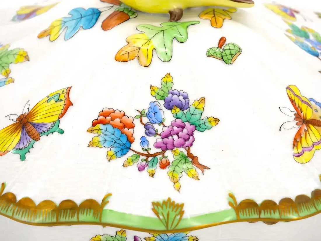 Herend Porcelain Tableware Covered Bowl / Tureen - 9