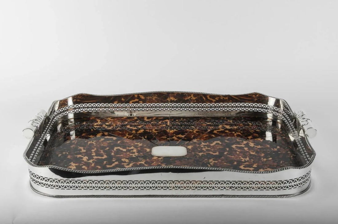 Vintage English Laminated Barware Tray - 3
