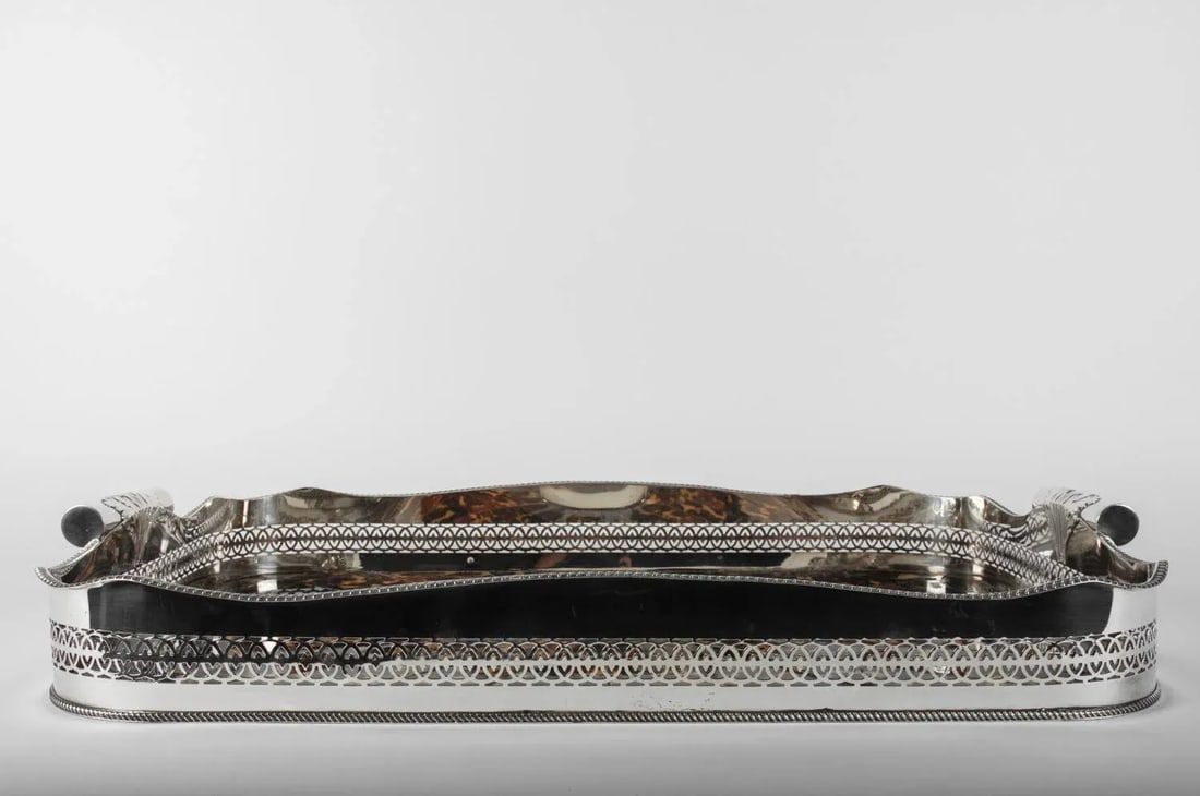 Vintage English Laminated Barware Tray - 4