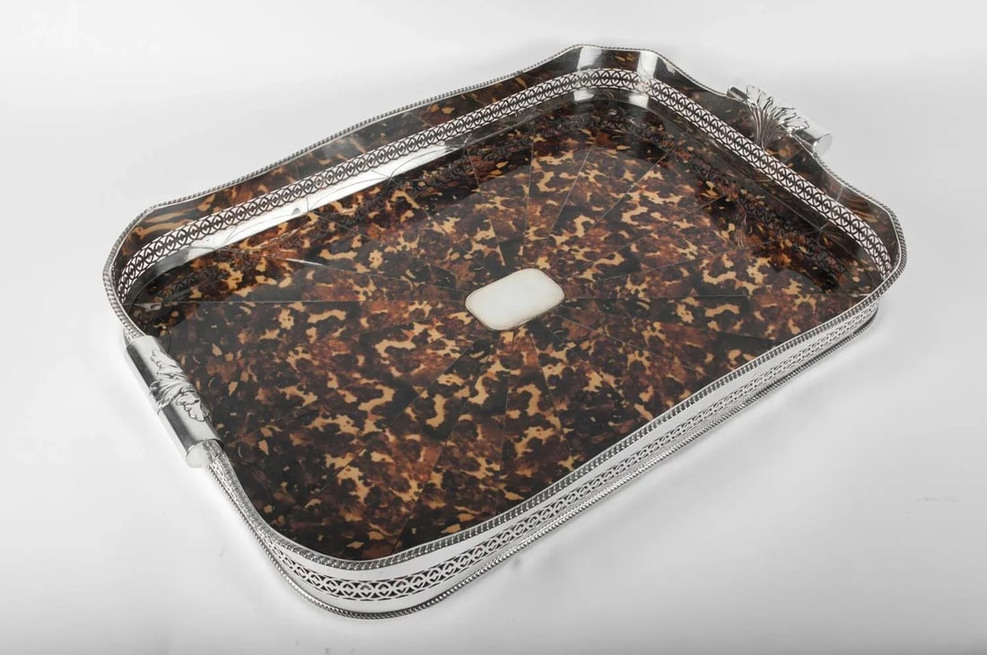 Vintage English Laminated Barware Tray - 8
