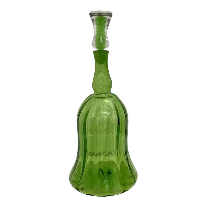 Vintage Brilliant Green Decanter, Design by Joel Philip Myers, Design #6934: Brilliant Green Decanter Design by Joel Philip Myers, #6934 20"H x 8"D Joel Philip Myers graduated with honors from the Department of Advertising Design at Parsons School of Design in 1954. Condition: