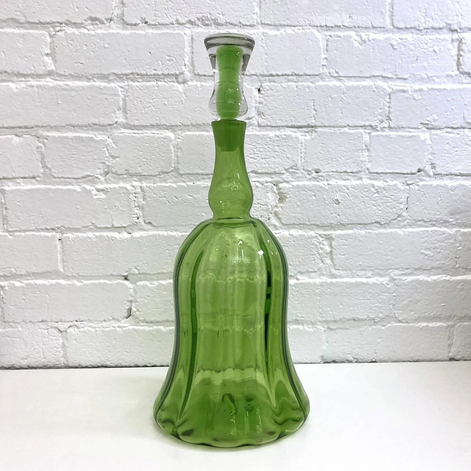 Vintage Brilliant Green Decanter, Design by Joel Philip Myers, Design #6934 - 2