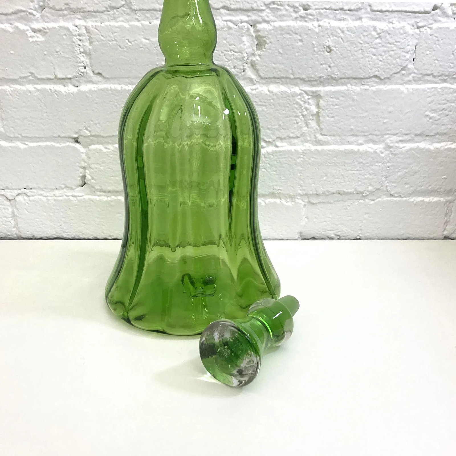 Vintage Brilliant Green Decanter, Design by Joel Philip Myers, Design #6934 - 5
