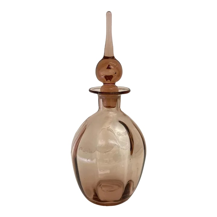 1950s Viking Peach Glass Decanter (1 of 7)