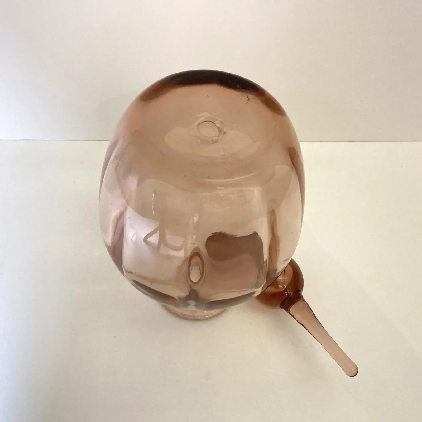 1950s Viking Peach Glass Decanter - 6