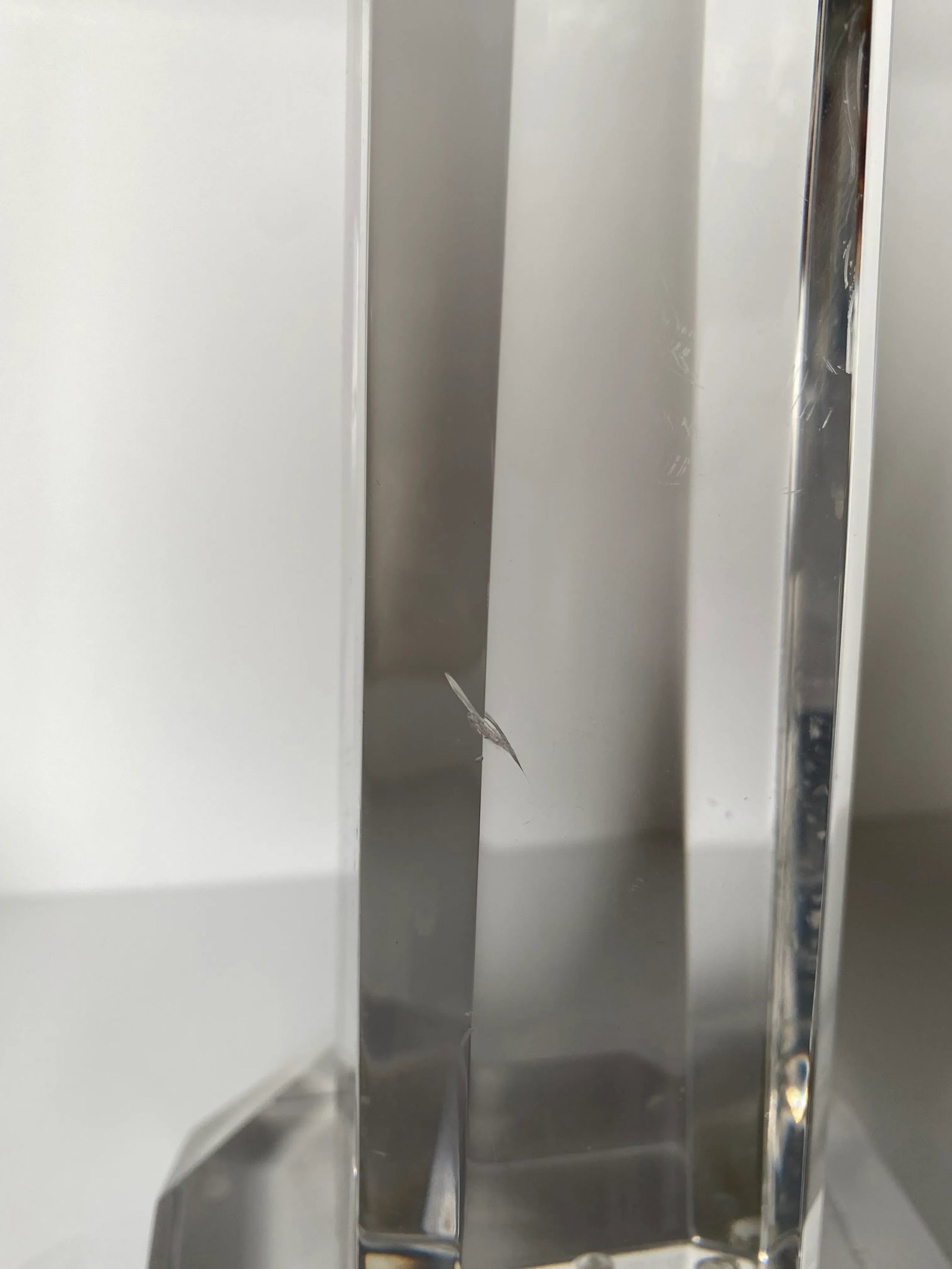 Mid Century Modern Chrome and Lucite Obelisk Scale - 5
