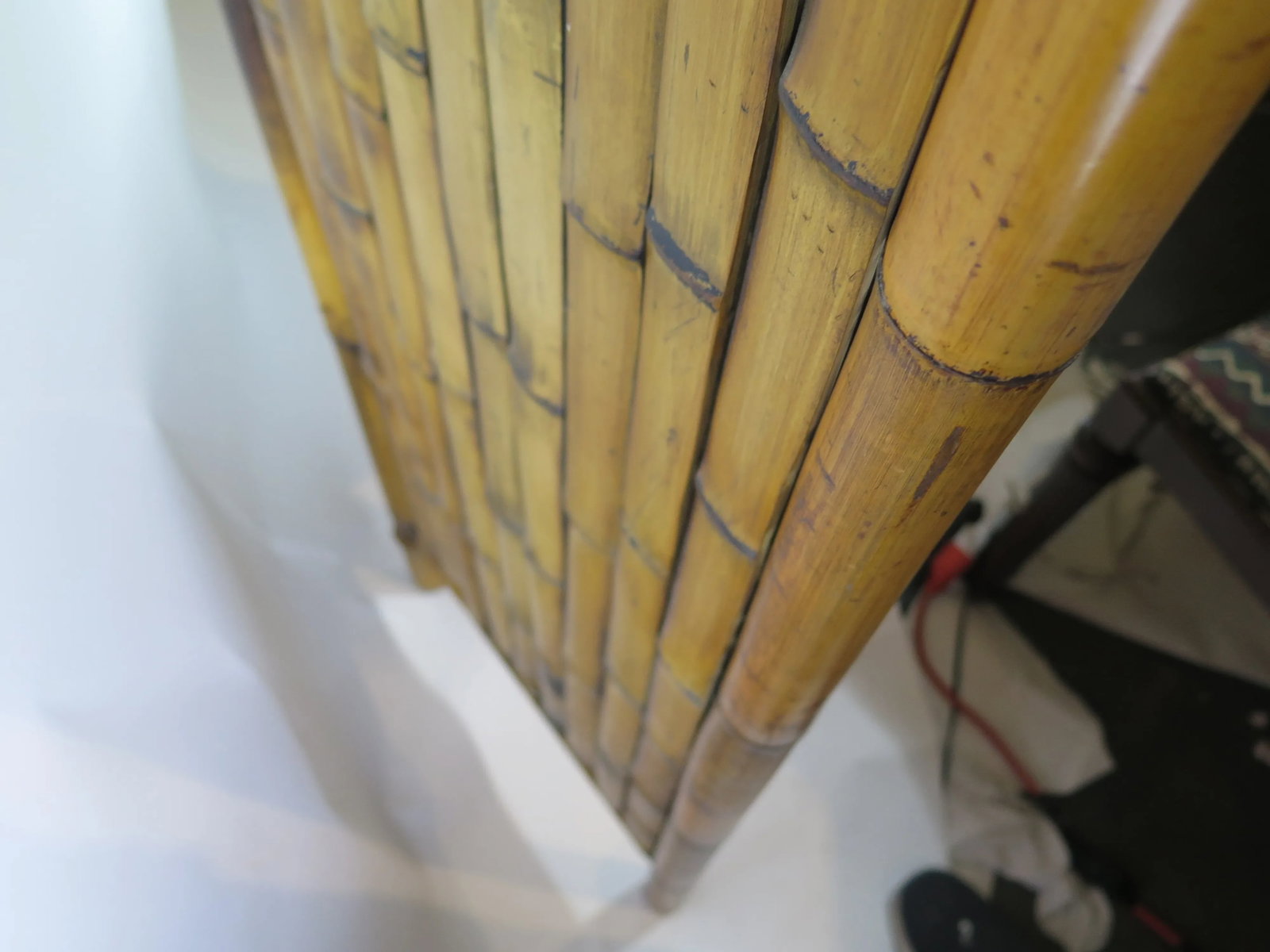 1950s Japanese 3-Panel Bamboo Screen - 6