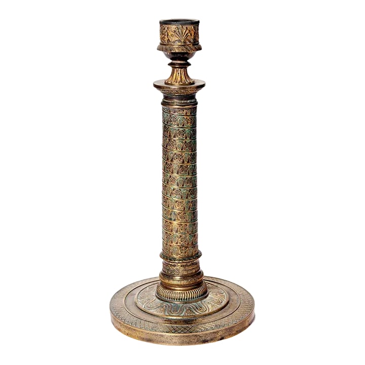 Antique French Brass/Bronze Candlestick (1 of 8)