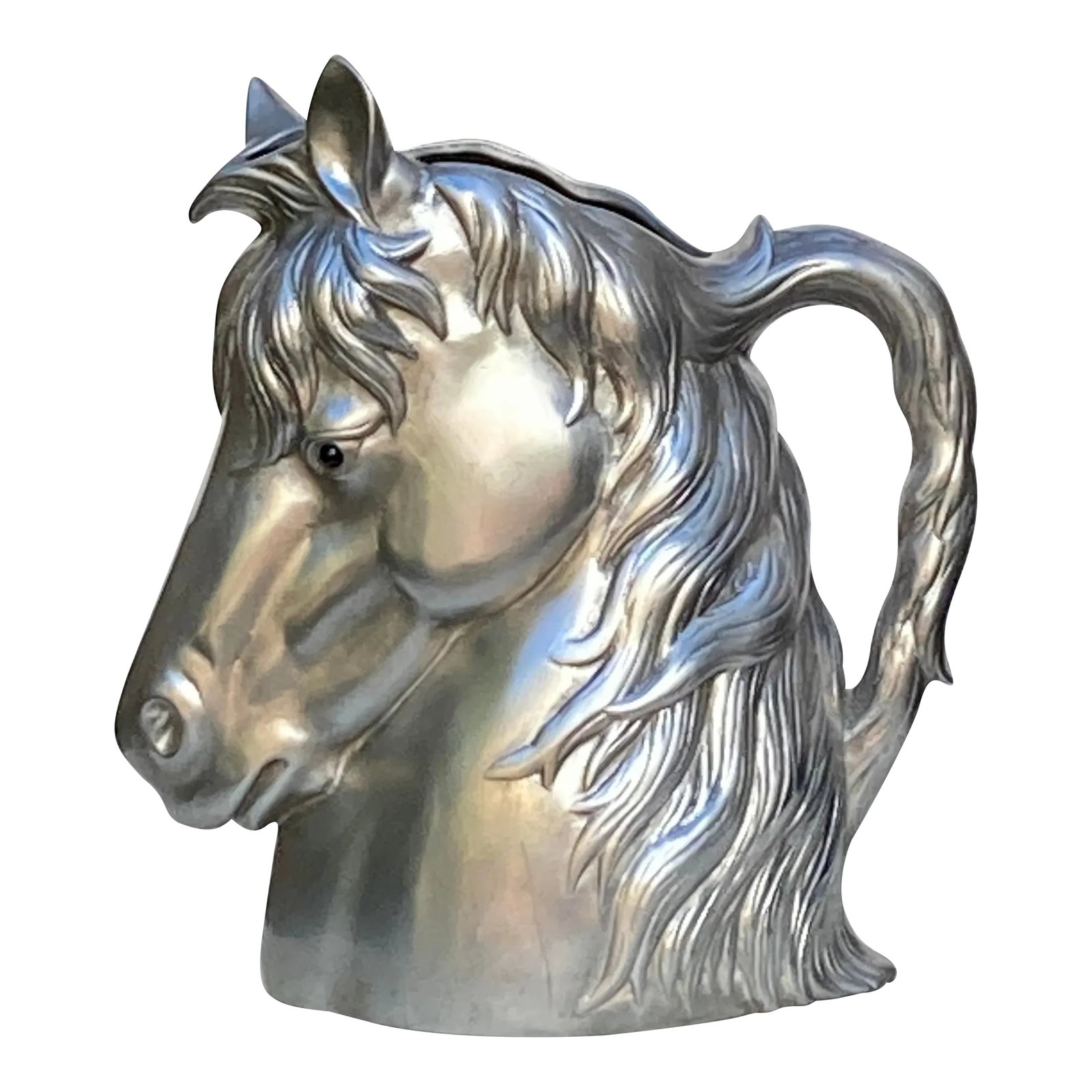 2000s Arthur Court Aluminum Horse Pitcher (1 of 12)