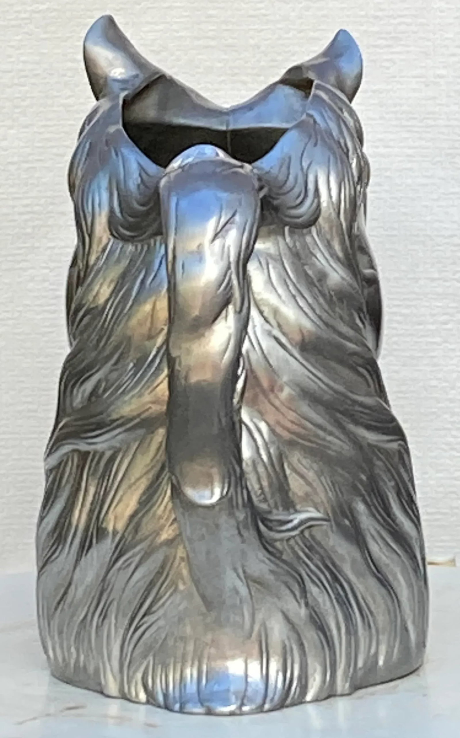 2000s Arthur Court Aluminum Horse Pitcher - 4
