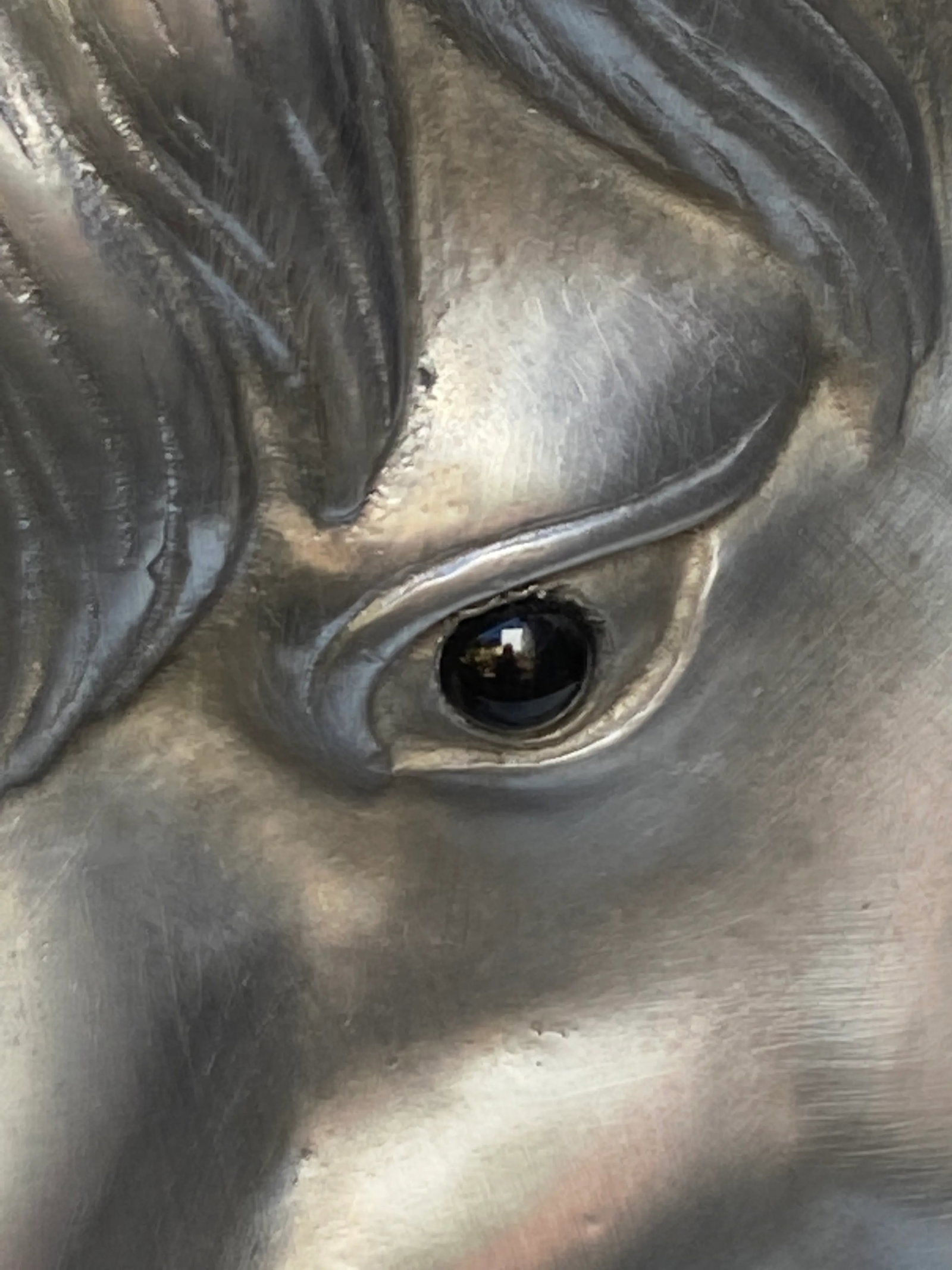 2000s Arthur Court Aluminum Horse Pitcher - 7