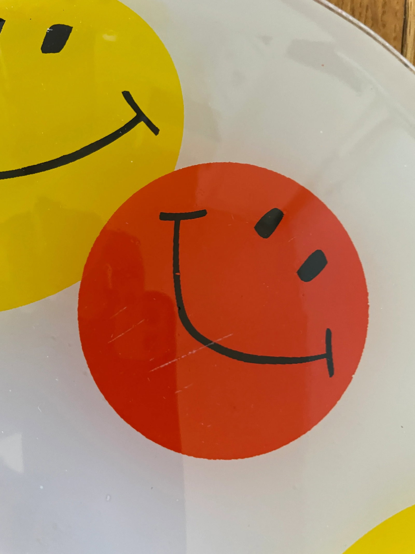 1970's Retro Glass Smiley Face Light Fixture - 11