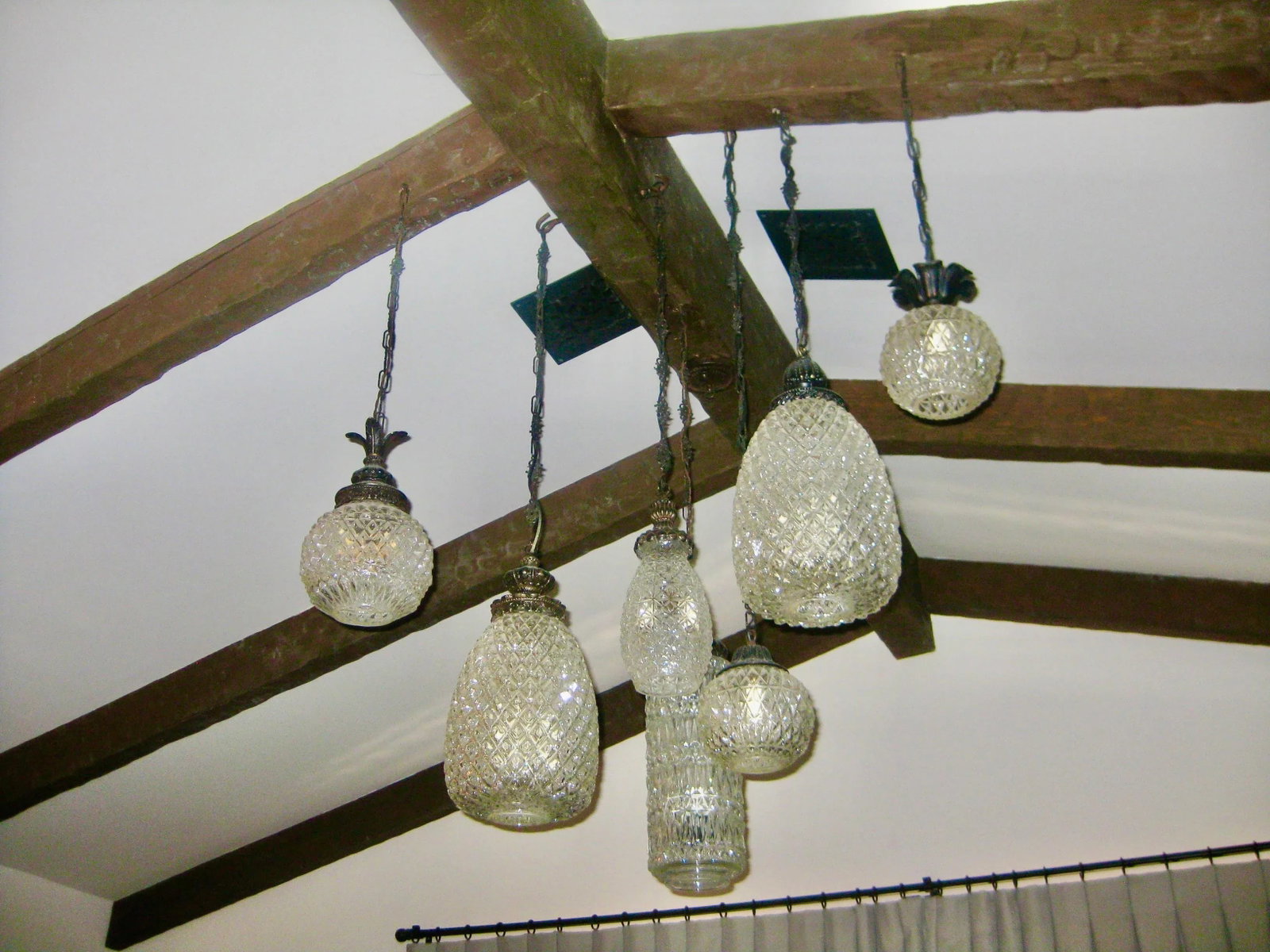 Vintage Italian Glass Pendants - Set of 7 - 5