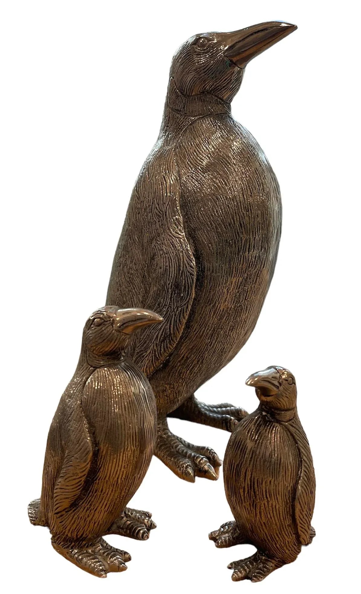Vintage Gucci Silver Penguin Salt and Pepper Shakers and Sculpture - 12
