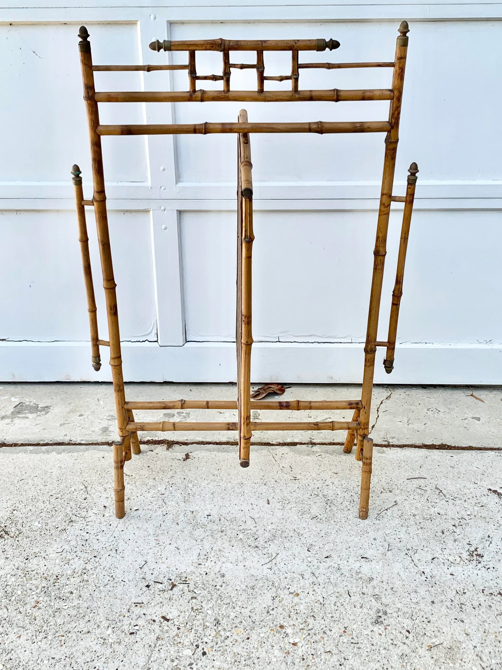Antique Tortoise Bamboo Revolving Fireplace Screen - 12