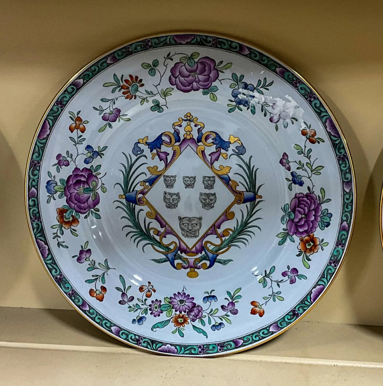 20th-C. English Copeland Spode for Tiffany & Co. New York Armorial Ironstone Plates -S/8 - 2