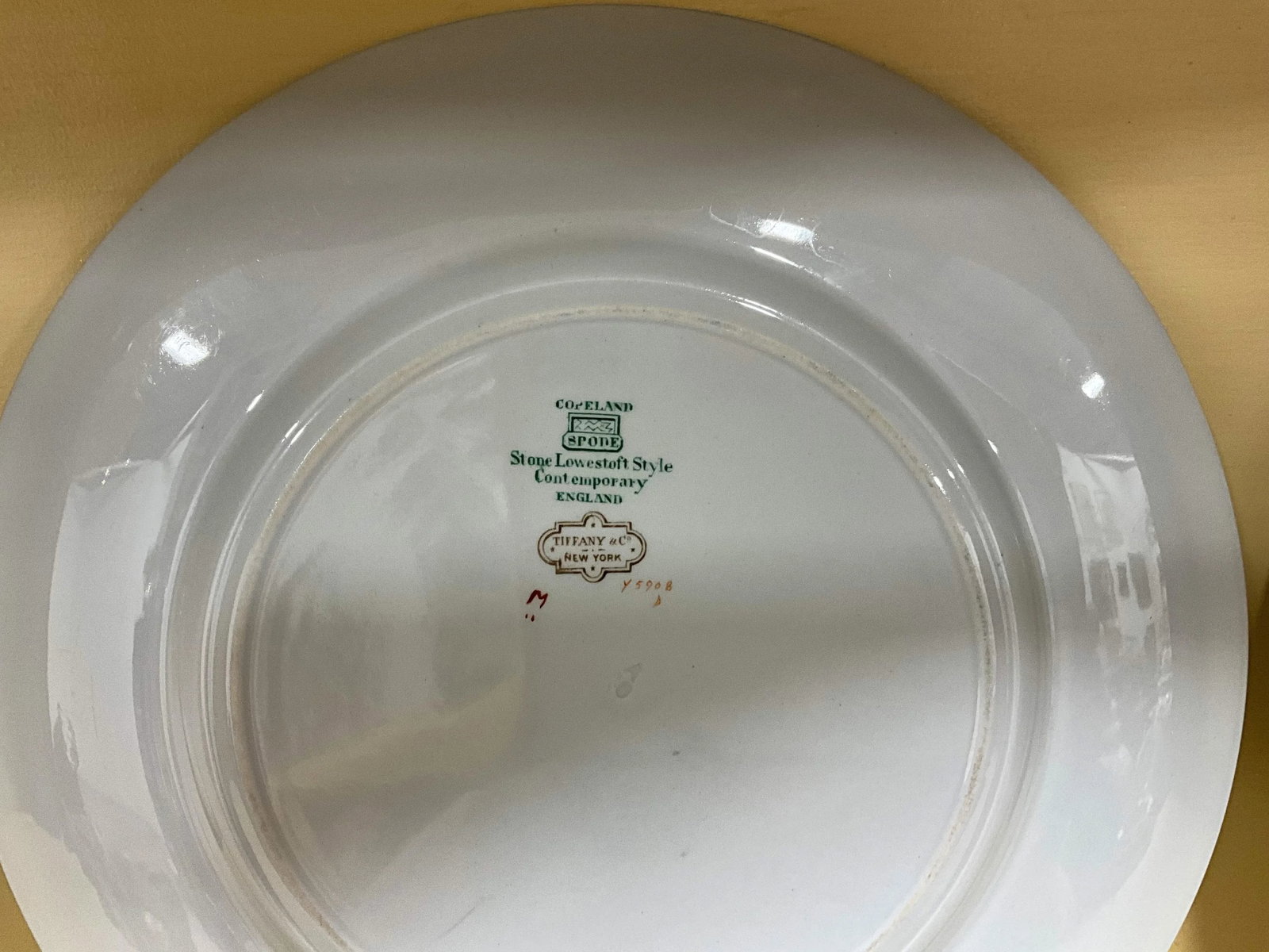 20th-C. English Copeland Spode for Tiffany & Co. New York Armorial Ironstone Plates -S/8 - 3