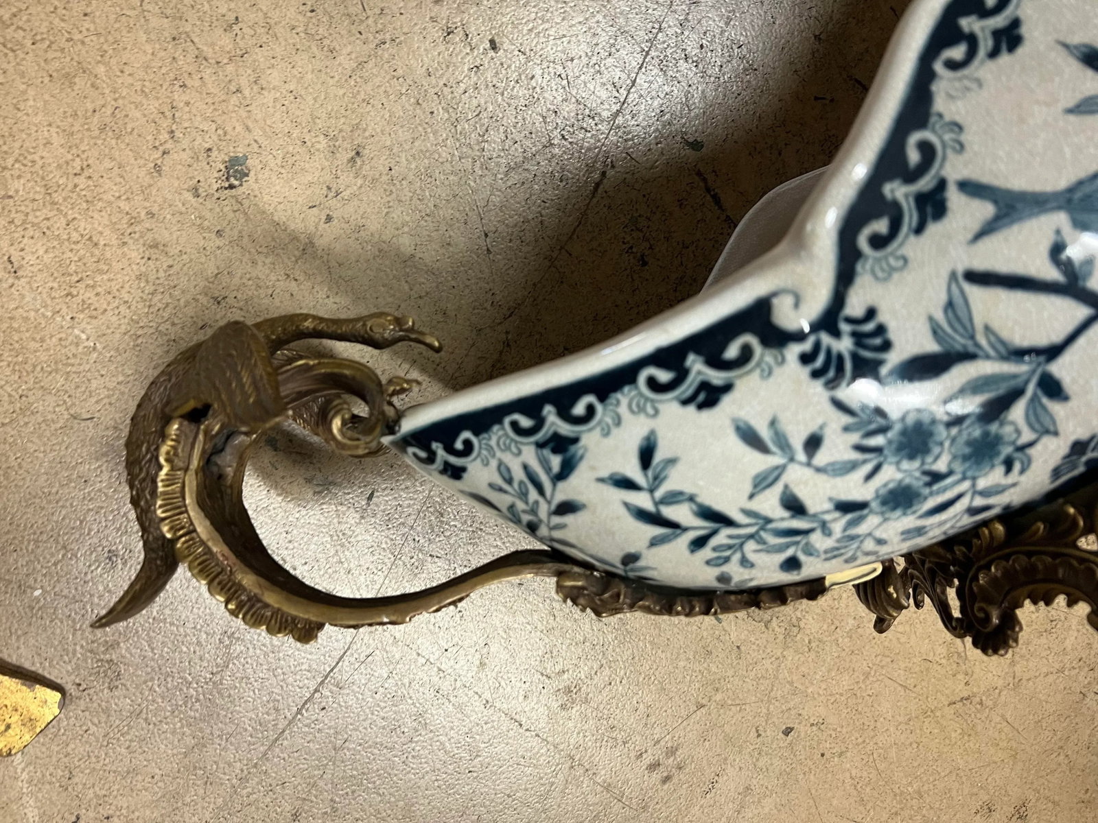 Antique Large Footed Cachepot With Dragons by Coalport - 11
