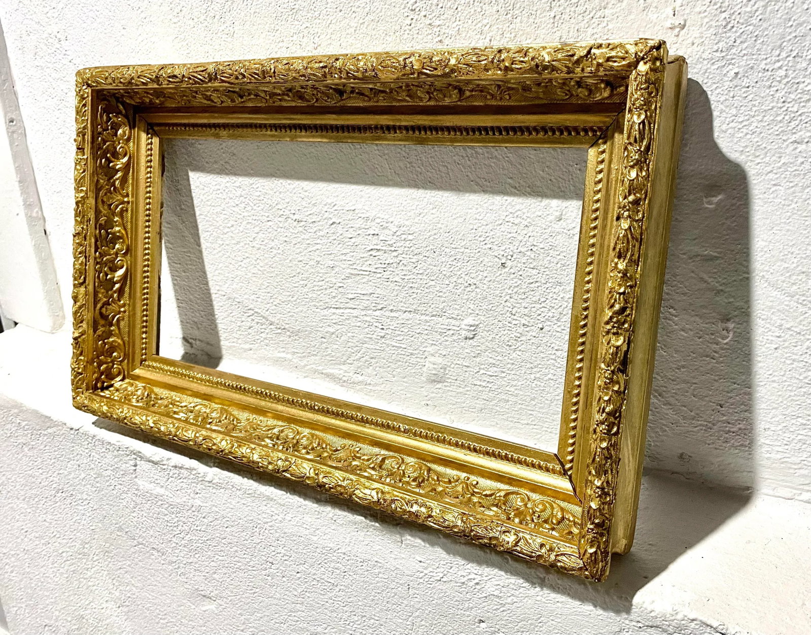 Antique Carved Gilt Deep Frame, Horizontal or Vertical, 1800's - 5