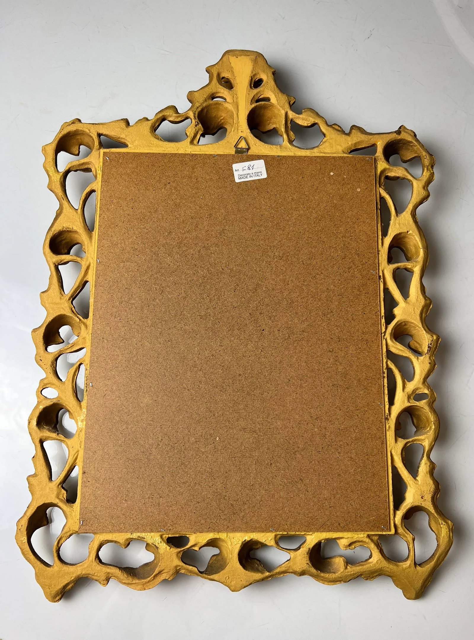 1980s Italian Baroque Style Carved & Gilded Mirror - 8