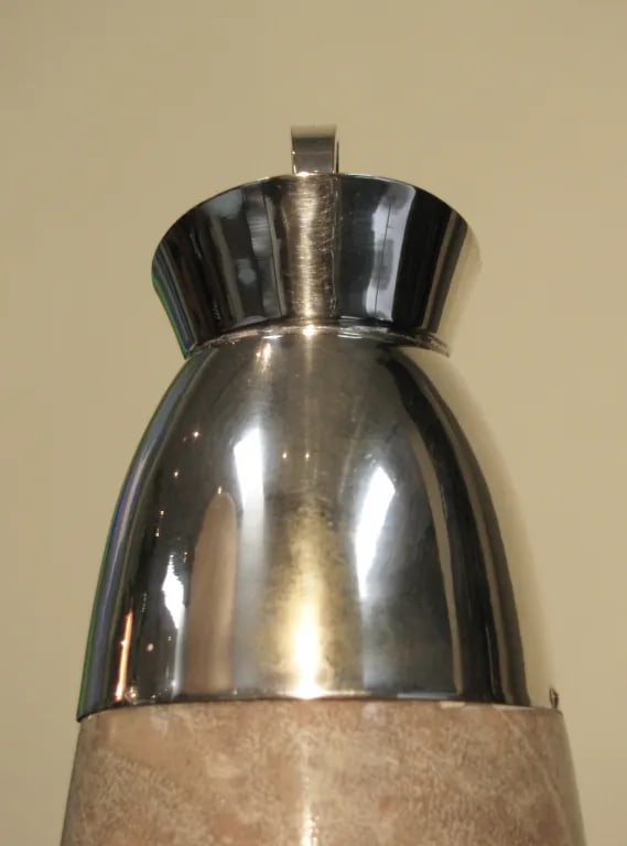 Vintage Aldo Tura Lacquered Goatskin Carafe on Stand - 8
