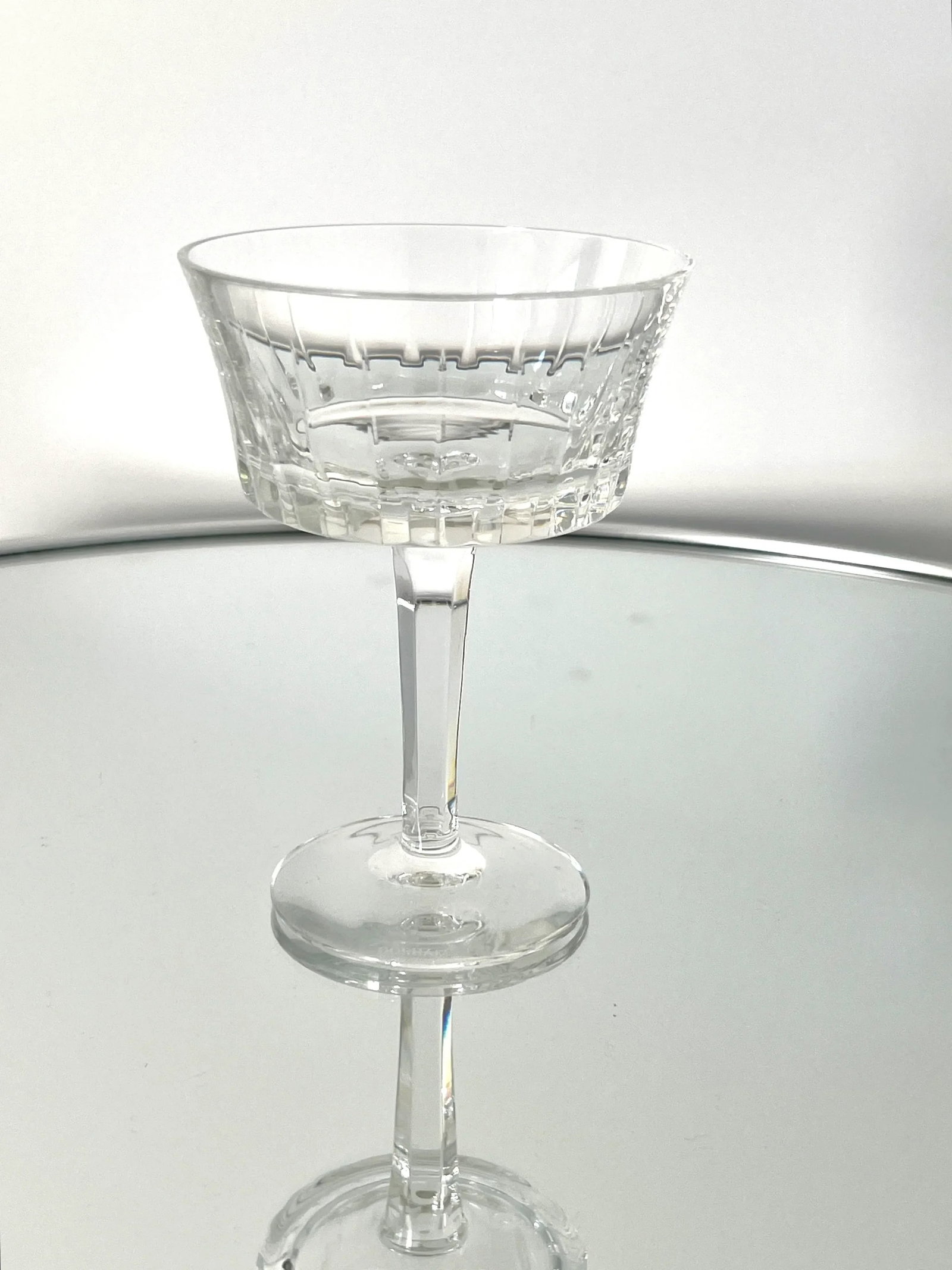Set of Six Vintage Crystal Champagne Coupes by Gorham, C. 1970's - 9
